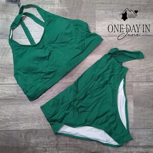 Zaful High Waist Crop Bikini Swimsuit Size XL